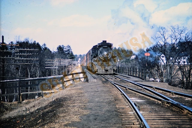 Vtg 1972 Duplicate Train Slide 5145 CN Steam Engine Brownville Jct. MI X6F175