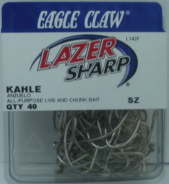 Eagle Claw Lazer Sharp L141BPF-7/0 Kahle Offset Hook, 50 Piece