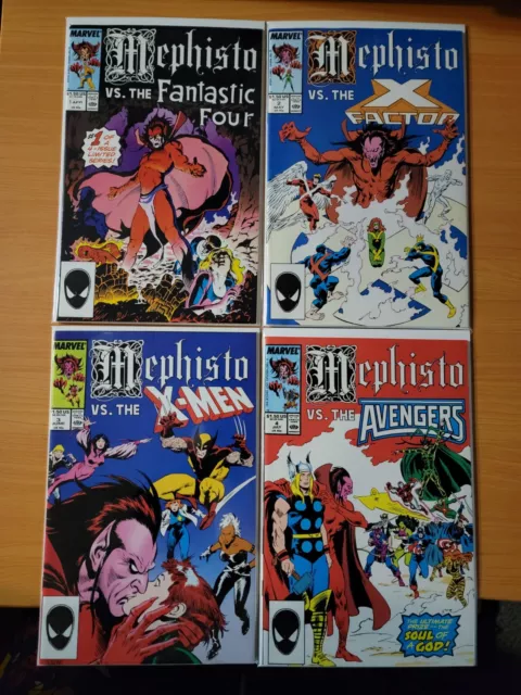 Mephisto vs 1-4 Complete Set Run! ~ NEAR MINT NM ~ 1987 Marvel Comics