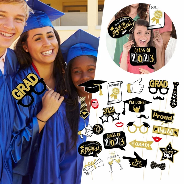 25 pezzi del 2023 stagione di laurea festa divertenti oggetti di scena fotografici fantastici