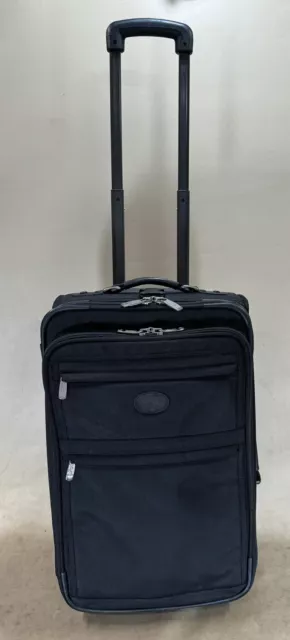 Kirkland Signature Duramax 22” Upright CarryOn Expandable Wheeled Suitcase Black