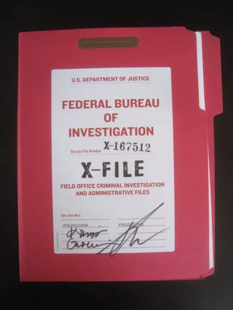 X-Files Signed Promo Fbi File Press Sdcc 2016 Rare