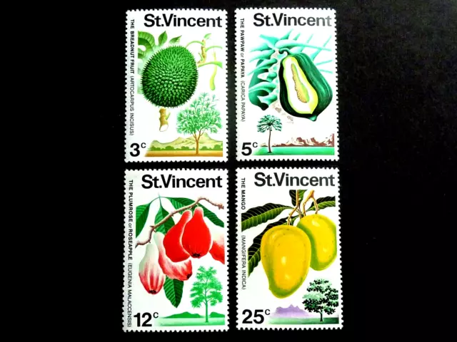 52 L ]    St. Vincent  - 1972 - Sg 340 + -  Fruits    -  Mnh