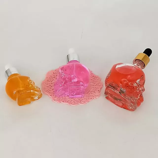 Transparent Split Bottle Skull Shape Cosmetic Containers  Travel