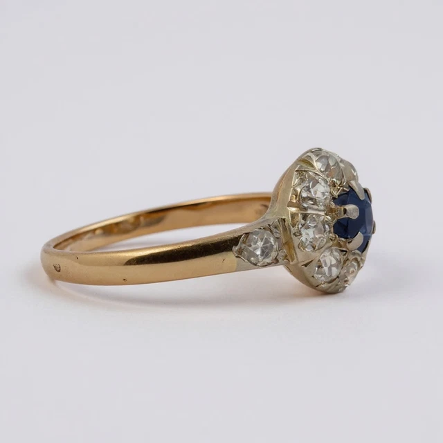 Alliance En Or Rose 18 Carats Avec Diamants - Taille 53, Poids 1.6g, Occasion Très Bon état