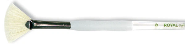 Paquete de 6 cepillos ventiladores de cerdas de agarre suave Royal Langinkel talla 4 -SG825-4