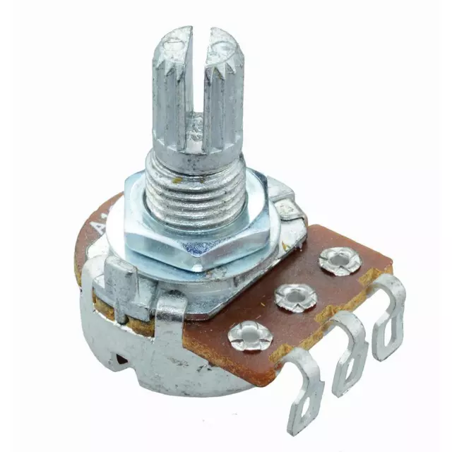 2K Logarithmic 16mm Potentiometer Solder Lugs
