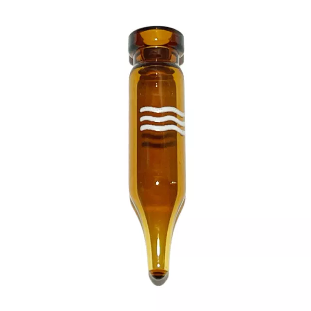 Chromacol® 600 μL Crimp Top Vial Amber Glass 8mm 125/Pack - LABORATORY LAB