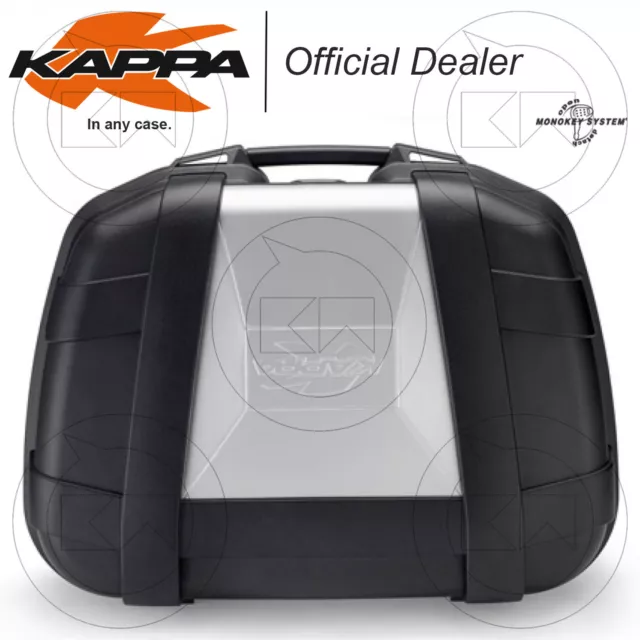 Bauletto Kappa Monokey Kgr52 Garda Cover Stile Alluminio 52 Lt Moto Universale 3