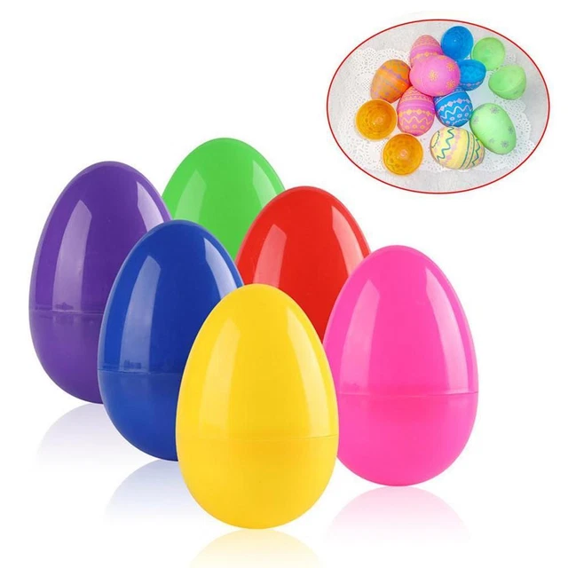 10PCS PLASTIC FILLER Easter Eggs Fillable Egg Hollow Decor Best Add EUR