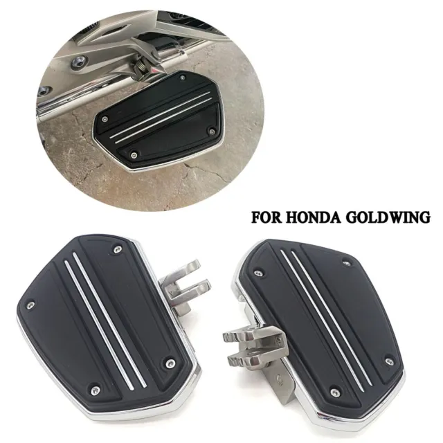 Twin Rail Floorboards with Driver Adapter pair For Honda Gold Wing 1800 GL1800