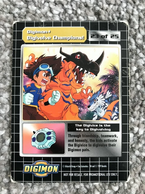 CHAMPION DIGIMONS ORIGINAL 1999 Rookie Digimon Series 1 Card - Bandai ...