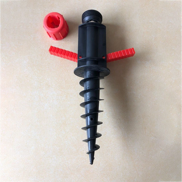 Camping Umbrella Sand Anchor Insert Fixing Ground Spike Spiral Outdoor Beach