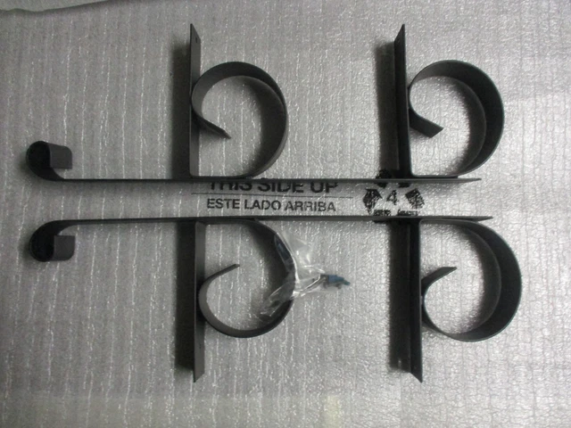 (2)  Heavy Duty Steel Shelf Wall Brackets (Pair)    24" X 8" X 2"