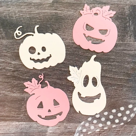 Stanzschablone "Kürbiszeit" Herbst Halloween Kürbis