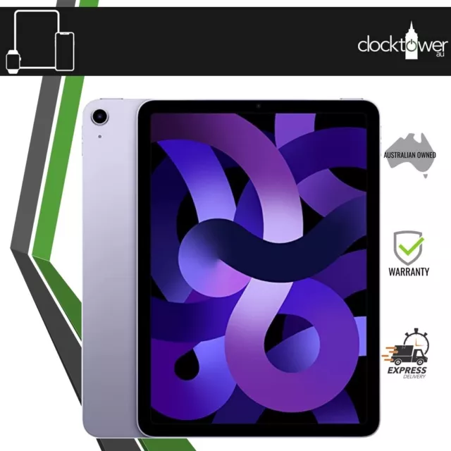 Apple iPad Air 5 (2022) 256GB Wi-Fi + 5G Cellular 10.9” M1 Chip A2589 Purple
