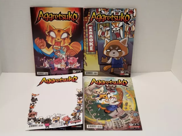 Aggretsuko 1A 1B 1C 1D (NM- or 9.2) - Full Cover Set - 2020 Oni Press - Sold Out 2