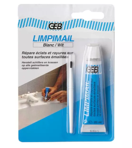 Pâte de réparation LIMPIMAIL pour éclats d'émail  - tube 20 ml -  GEB