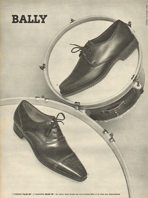 Publicité 1984  Chaussures BALLY  souliers collection mode 