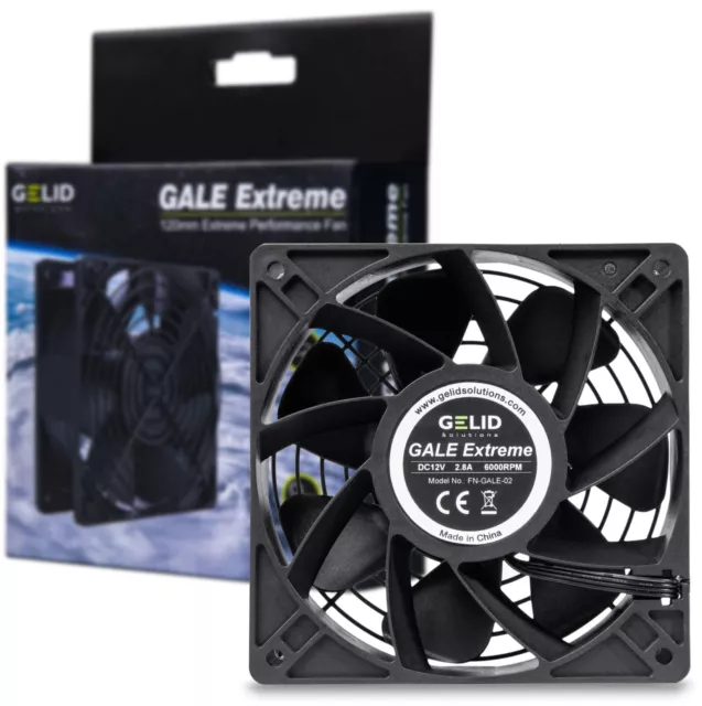 Gelid Solutions Gale Extreme Mining 120mm High Performance PWM Fans 500-6000RPM