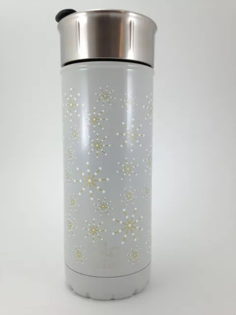S'ip By S'well SNOWFLAKE 16oz Vacuum Insulated Stainless Steel Travel Mug - NEW