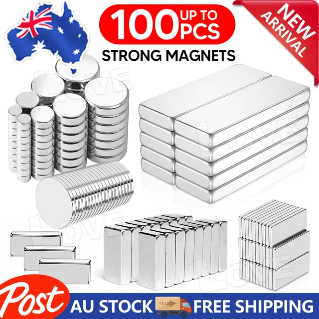 thumbnail image 2 of FINDMAG 20 Pack Strong N52 Neodymium Magnets, 60x10x3mm Rare Earth Block Magnets For Lifting Or Crafts 2 of 4
