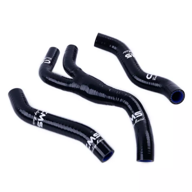 Silicone Radiator Coolant Y Hose for 1998-1999 Honda CR125R CR 125 CR125 Black