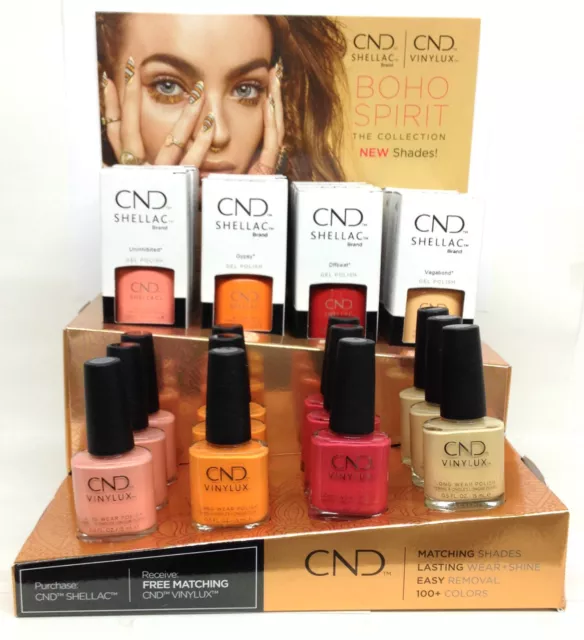 CND Gel Polish .25oz- Pick any Color From BOHO SPIRIT 2018 Collection Shellac 2