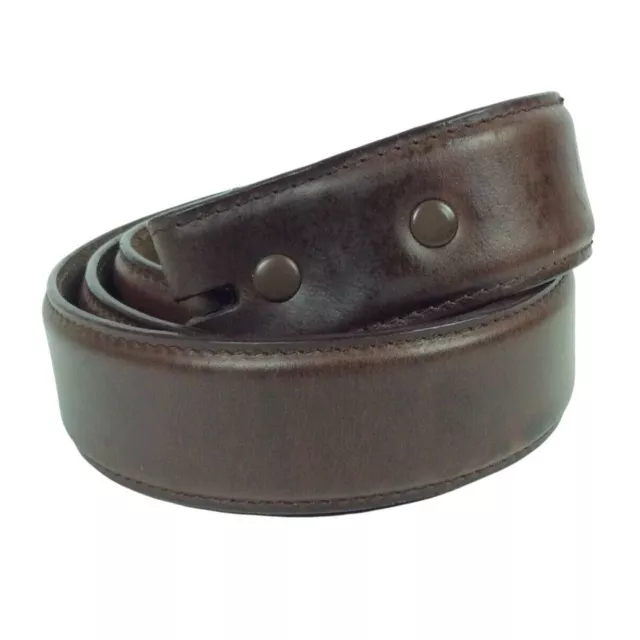 3D Western Belt Mens 44 Brown Smooth Leather Cowboy Rodeo Ranch DDD NO BUCKLE