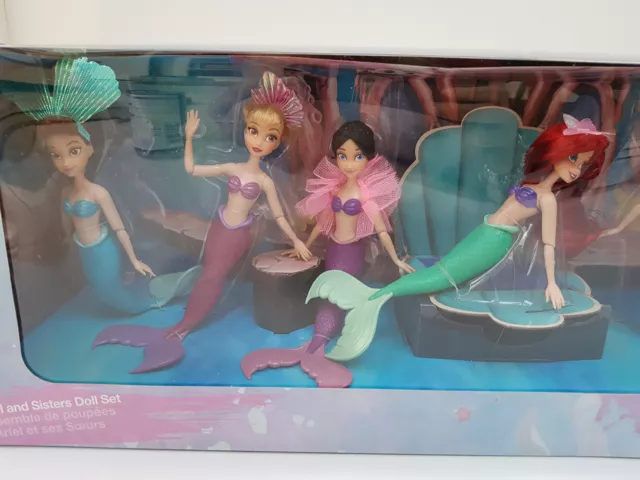 Disney Store Ariel & Sisters Set 7 Puppen Die kleine Meerjungfrau Spielzeug 30. Jahrestag 3