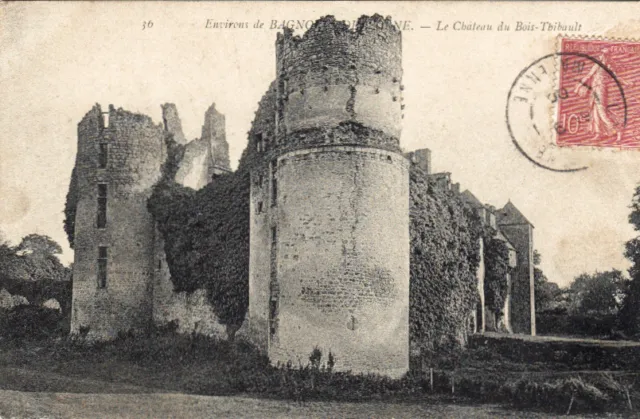 BAGNOLES-DE-L'ORNE 36 environs le château du bois-thibault timbrée 1906