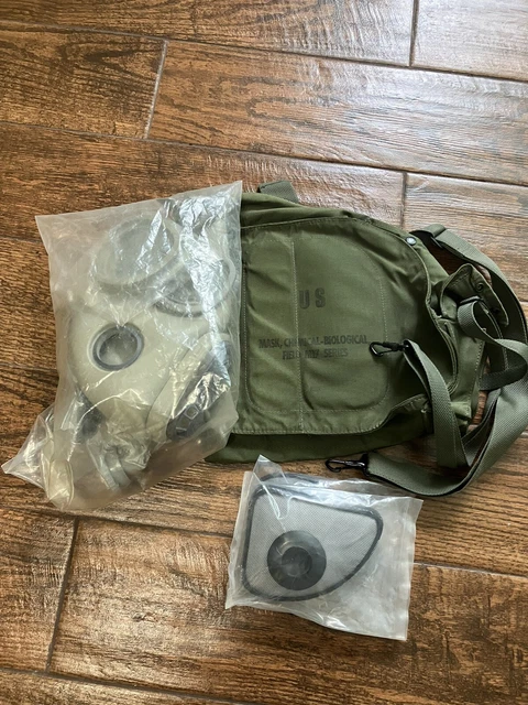 Military Czech Gas Mask M10M Hydration Straw Filters NOS with US M17 Carrier