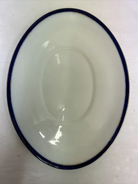 Royal Worcester Vintage Howard? Colbalt Blue Rimmed Oval Platter 16"