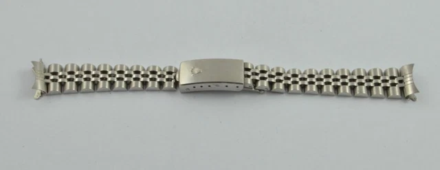 RARE VINTAGE ROLEX 1967 BRACELET ref 6251H JUBILEE MAILLONS PLIES ACIER 19mm numéroté 3-67