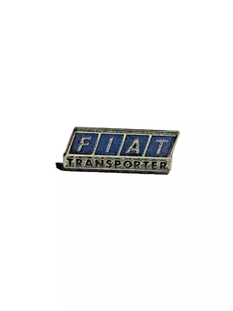 PIN - FIAT - van - lettering - color variant silver / blue - pins