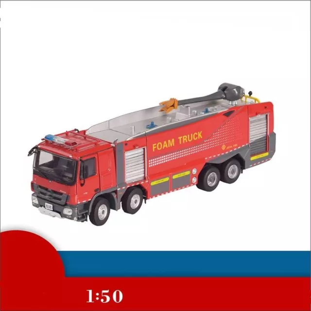 Modèle De Camion De Pompiers 1: 50, Jouet De Modèle De Camion De Pompiers  De Simulation D'effet Sonore Et Lumineux 