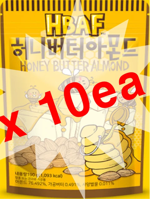 HBAF Honey Butter Almonds – 190g Per Pack, Set Of 5