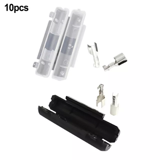 10pc In Line 6x30mm Fuse Holder Crimp Peanut Flip Shell Push Fit Type Bike Quad