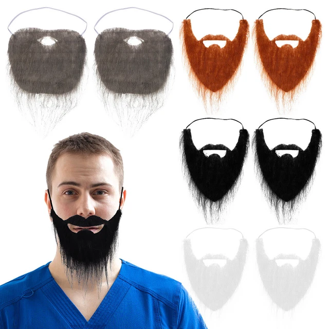 8 Pcs Falscher Schnurrbart Für Männer Anzug Fake Beard Vollbart Kostüm