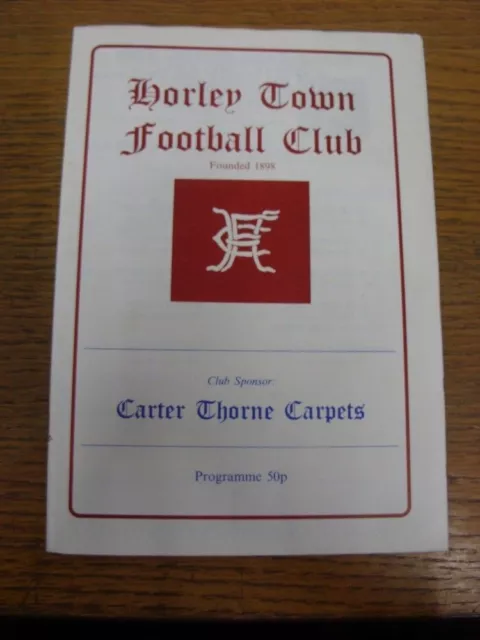 26/02/1994 Horley Town v Virginia Water  . UK ORDERS ALL INCLUDE FREE ROYAL MAIL