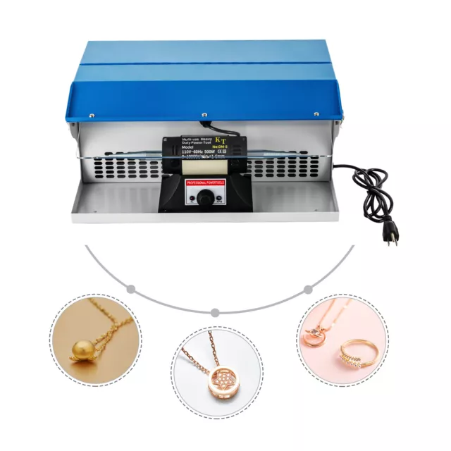 Polishing Buffing Machine 200W Jewelry Tabletop Dust Collector Buffing Machine