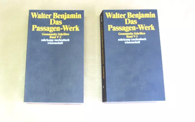 Walter Benjamin | Gesammelte Schriften | Band V | 2 Teilbände | 1.Auflage 1991 3
