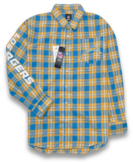 Los Angeles Chargers / NFL / FOCO Flannel Shirt - NWT Mens Size XL - #43355-D7