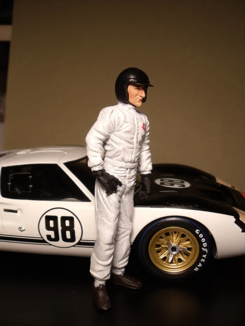 Figurine Pilote De Rallye Sandro 1/18 - Époque 1971 - Résine - Neuf
