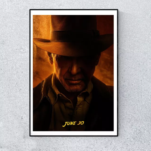 Indiana Jones and the Dial of Destiny Film Movie A4 Poster Wall Art