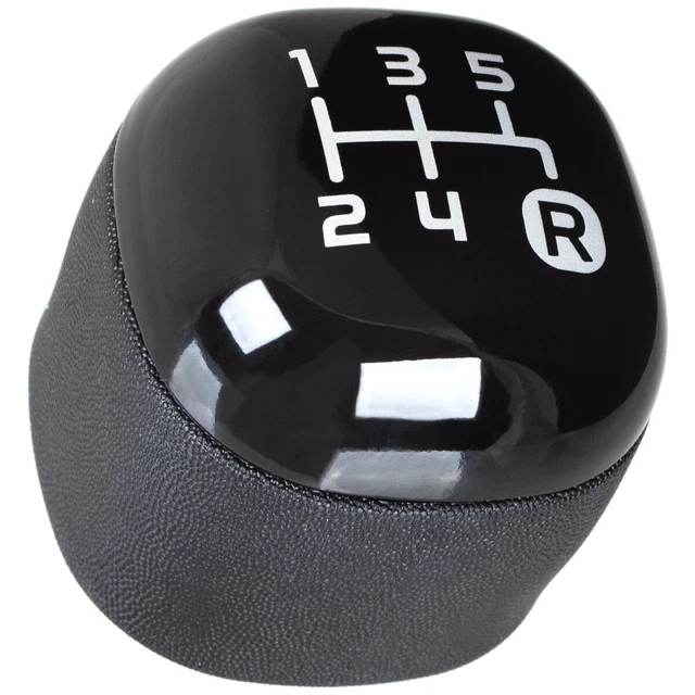 Pomello Del Cambio Nero A 5 Marce Per Fiat Panda (dal 2012) – Ricambio OEM 502942700 – Facile Montaggio, Impugnatura Texture - 3