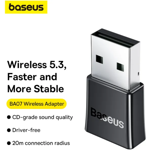 Baseus USB Wireless Bluetooth 5.1 Adapter Dongle Receiver Transmitter PC Speaker 2