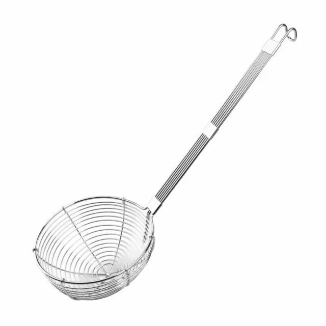 Vogue Vegetable Ladle Made of Stainless Steel with Large Scoop 220(Ø) x 625(L)mm