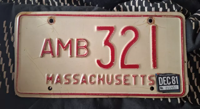 Massachusetts License Plate