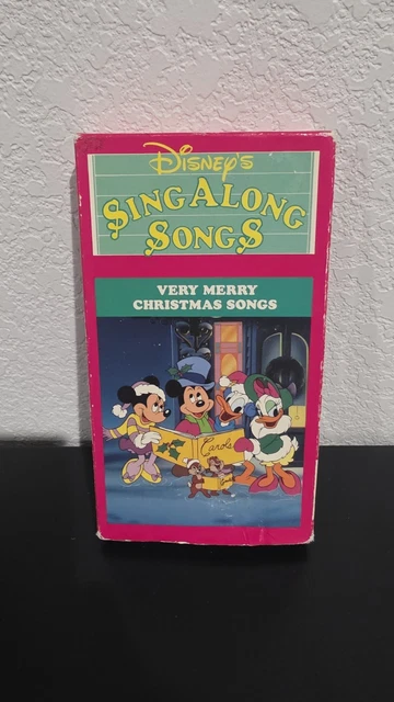 DISNEY SING ALONG Songs Very Merry Christmas 1988 VHS Video Tape ...
